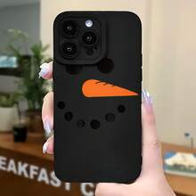 2026 nueva funda de teléfono mate, funda de teléfono diseño de cara de zanahoria y muñeco de nieve para  17 14 Pro Max  17 13  17 12  Galaxy S23 S22 S21 protector de teléfono funda de pareja regalo para novio novia regalo de vacaciones - Negro - Ver 5