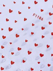 2 Peças Adesivos de Arte de Unhas Brilhantes para o Dia dos Namorados - Borla de Metal Brilhante Retrô de Luxo, Design de Arte DIY Simples de Amor para o Dia dos Namorados, Adequado para Uso Diário, Casamento, Festa e Festival de Mulheres, Adesivos de Unhas Descartáveis e Adesivos, Estilo de Tema de Luxo Simples e Leve, Fácil de Colar Decoração de Salão de Beleza - Multicolorido - Visão 3