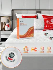 Liomindar Heated Mattress Pad ,Electric Mattress Pad,Bed Warmer With 10 Heat Settings & 1-12 Hours Auto Shut Off,Fit Up To 8-21" Deep Pocket, Machine Washable - 查看 4