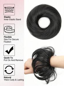VADES Estensioni per capelli umani - 01 Nero Jet - Visualizzare 4