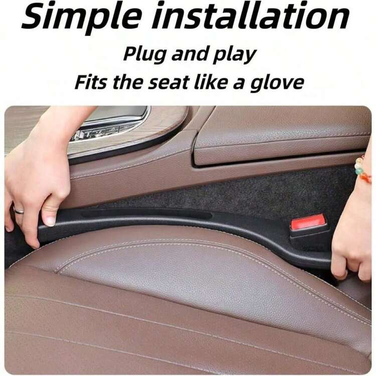 Ar Seat Gap Filler,General Motors Gap Plug,Fill The Gap Between The Seat And Console,Used To Prevent Items From Falling Off(2PCS) - màu đen - Xem 5