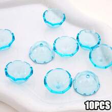 beadia 10pcs 22mm Acrylic Transparent Bell Caps, Jellyfish Bell Covers, DIY Keychain, Pendant, Phone Strap Accessories, Multi-Color Options, Suitable For DIY Wind Chimes, Car & Home Decor Crafts, Bead Caps, DIY Jewelry Making Materials And Craft Supplies - Wind Chime Cover - View 10