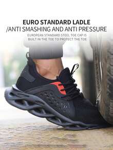 Dian Sen 1 Pair Unisex Steel Toe Safety Boots, High-Top Sports Safety Shoes, Durable Work Boots, Safety Training Shoes