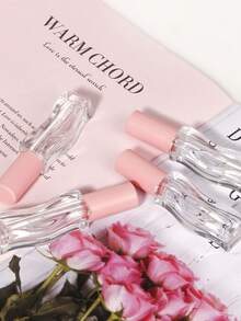 3Pcs Lipstick Container Round, Mini Lipgloss ,Sample Tube Refillable Bottles, Rubber Inserts, Travel Essentials,Lip Gloss Tube, Liquid Eyeliner Mascara Lipstick Tubes Bottle, Empty Refillable Cosmetics Containers, Plastic Empty Refillable Bottles, Liquid Lipstick Container, Lip Gloss Sample Vials, DIY Lip Oil, Lip Gloss, Lip Balm Tube, Makeup Sample Container, Travel Accessory - Multicolor - View 4