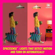 WiZ Connected Smart Light Bulbs, Sunset To Sunrise Automation + Motion Detection + Control With Voice Or App, Full Color A19 60W 800LM Indoor, Matter Compatible -3 Pack - MàuA - Xem 4