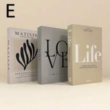 3pcs Minimalist Fashion Faux Book Decor, Folding Style Decorative Books, Cafe Decor, Showroom Tabletop Fake Books, Prop Books For Showroom Photography
