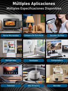 Regleta Inteligente, Multifunción Con Interruptor De Línea Larga, Panel De Conexiones De Alta Potencia Para El Hogar Poroso - Tipo de Enchufe A USA (110-127V) - Ver 7