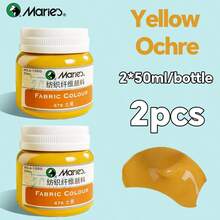 2 Bottle Marie's Fabric Paint, 50ml/1.7fl. Oz - Vibrant Colors Available For Clothes Permanent, Professional Textile Pigments Kit For Artists & Crafters, Ideal Gifts Art Tools For T-Shirts, Shoes, Jeans, Canvas Bags, DIY Projects In Christmas, New Year - 2pcs - View 28