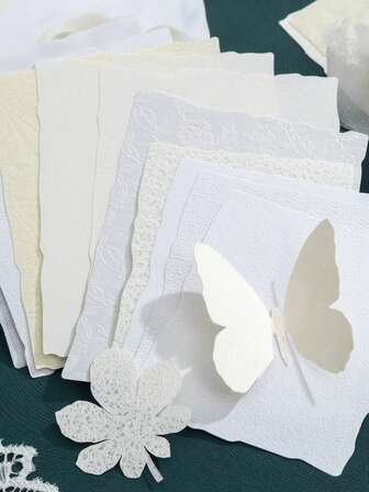 15张/包 复古柔软纹理特种纸，适用于杂志拼贴、剪贴簿、复古装饰DIY工艺品