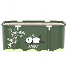Compact Foldable Adult Bathtub - Portable Standing Soaking Tub For Couples - Green - View 3