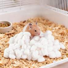 50pcs/Pack Winter Warm Small Pet Supplies - Colorful Small Pet Nest Pad, Suitable For Hamsters, Teddy Bears, Hedgehogs, Etc., Soft & Comfortable Habitat, Easy To Clean Pet Cage Accessories (Multiple Colors Available) - Multicolor - View 1