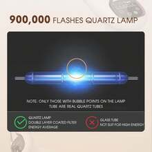 1台脉冲光激光脱毛仪，触控操作，5档亮度调节，999,990次闪光，电解脱毛，无痛永久脱毛，IPL激光脱毛，适用于女性比基尼部位、腿部和全身，家用脱毛 - 查看 8