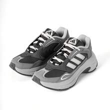 Adidas Giày thể thao đế dày cổ thấp mới dành cho nam - Xám - Xem 4