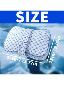 Pregnancy Leg Pillow With Strap For Side Sleeping Knee Support Pillow With Memory Foam & PP Cotton Anti-Injury Foot Pad Pillow Leg Separator Pillow Christmas And New Year Gifts (For Women) - Dusty Blue - View 5