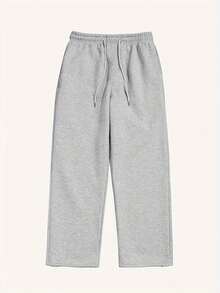 Kit Of 2 Widy Baggy Sweatpants, Straight Leg, Wide Leg, Flannel Lining With Pockets - Launch Promotion - Gray/Black - View 2