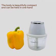 11.83oz Portable Electric Food Chopper & Blender - Mini Wireless USB Handheld Garlic Slicer, Suitable For Vegetables, Ginger, Fruits, Chili Peppers And Meats