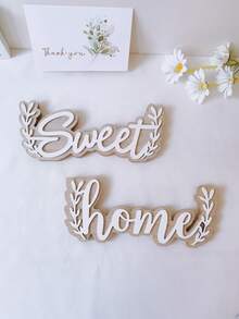 1pc Wooden Letter Pattern Hanging Decoration Best Gifts Birthday Graduation - Multicolor - View 15