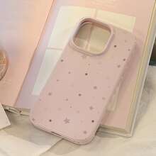 KAIWD 1 chiếc ốp lưng màu hồng ổi và tím nâu hình ngôi sao tương thích với iPhone 17 Pro Max, Apple 15 màu hồng hình ngôi sao graffiti tương thích với Apple 16 Pro Max, kiểu dáng tối giản Hàn Quốc cho iPhone 17, 13 inch, 15 inch, vỏ mềm, ngọt ngào, nữ tính, hình học, tối giản, tươi mới, mềm mại, phong cách . - Màu Hồng baby - Xem 5