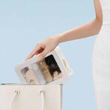 Clear Makeup Bag Small, TSA Approved Portable Toiletry Bag With Zipper Cosmetic Travel Bag Makeup Organizer Case Mini Makeup Pouch For Purse Car Organizer Bag For Women Men - MàuP - Xem 4