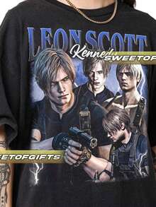 Limited Le On S Cott Ken Nedy Tshirt Vintage Unisex Shirt - màu đen - Xem 1