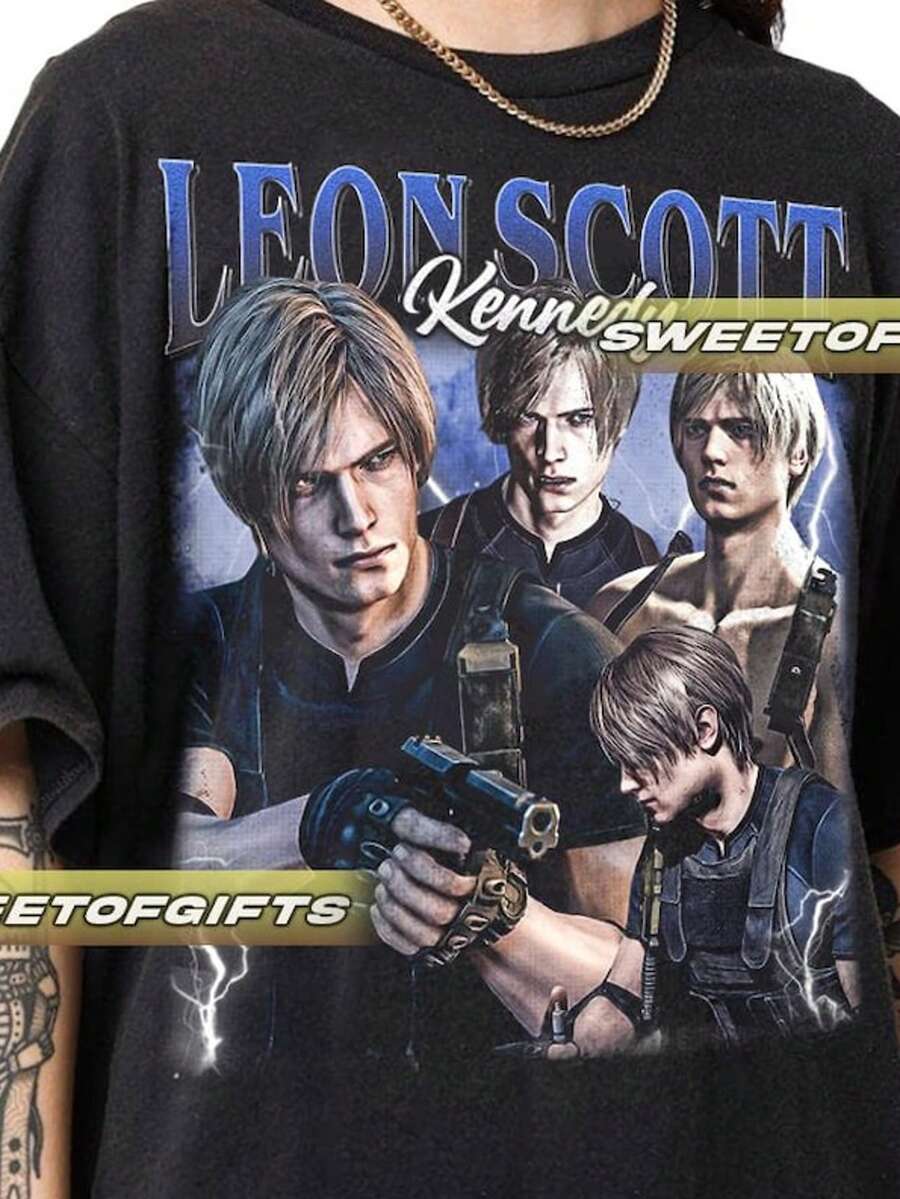 Limited Le On S Cott Ken Nedy Tshirt Vintage Unisex Shirt - màu đen - Xem 1