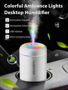 The Silent Car Fragrance Diffuser Is A Must-Have For Your Car. This Portable Car Humidifier Is Equipped With LED Mood Lighting, Available In Black And White. It Uses Ultrasonic Atomization Technology, Can Automatically Shut Off, And Allows You To Add Essential Oils. Suitable For Cars, Offices, Bedrooms, And Various Environments. - Black and White - View 7