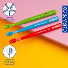 SLAW Curaprox CS Toothbrush For Aged 4 12 Ultra-Soft Gentle Cleaning 5500 Curen® Filaments Single Pack Random Color - 如圖 - 查看 3