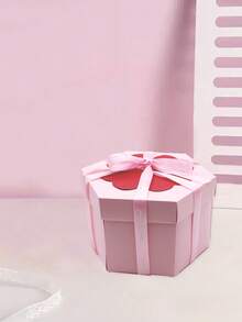 一套六边形爆炸造型DIY相册盒，惊喜生日礼物 - 黑色 - 查看 3