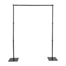 Rainaut Set Of Freestanding Iron Black Backdrop Stand Rack, Adjustable Photo Backdrop Stand Kit, Heavy Duty Backdrop Stand With Steel Base For Photography, Studios, Banner Frame Backdrops, Weddings, Receptions, Birthday Parties, Business Events, And Other Indoor Or Outdoor Occasions,Black - màu đen - Xem 7