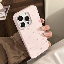 KAIWD 1 chiếc ốp lưng màu hồng ổi và tím nâu hình ngôi sao tương thích với iPhone 17 Pro Max, Apple 15 màu hồng hình ngôi sao graffiti tương thích với Apple 16 Pro Max, kiểu dáng tối giản Hàn Quốc cho iPhone 17, 13 inch, 15 inch, vỏ mềm, ngọt ngào, nữ tính, hình học, tối giản, tươi mới, mềm mại, phong cách . - Màu Hồng baby - Xem 8