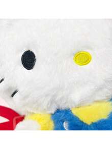 Sanrio Hello Kitty Plush Backpack - Official Kawaii Soft Stuffed Backpack, Super Fluffy Cartoon Character Bag with Adjustable Padded Shoulder Straps, Zipper Closure & Spacious Compartment, Cute 3D Ears Design, Premium Polyester Material, Perfect for Spacious Compartment, Cute 3D Ears Design, Premium Polyester Material, Perfect for Spacious Compartment, Cute 3D Ears Design, Premium Polyester Material, Perfect for Spa 組合組合, HE.