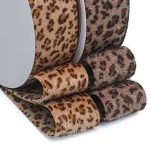 Cinta de terciopelo con estampado de leopardo, cinta de satén con estampado de leopardo de una sola cara, accesorios para el cabello hechos a mano con diadema de moño, suministros de ropa, envoltura de regalos, decoración de fiestas, manualidades y coronas de DIY