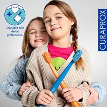 SLAW Curaprox CS Toothbrush For Aged 4 12 Ultra-Soft Gentle Cleaning 5500 Curen® Filaments Single Pack Random Color - 如圖 - 查看 4
