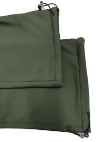 بنطلون كارجو مبطن دافئ ومريح للنساء ذو ساق واسعة | أخضر زيتوني مع خصر مرن وسحاب جانبي - مناسب للارتداء اليومي العادي، التنقل، المكتب، والأناقة الشارعية في فصل الشتاء - أخضر عسكري - مشاهدة 5