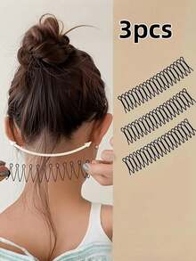 1 Set de Pinzas para Flequillo Ondulado, Herramientas de Peinado de Aleación Ovalada Hueca Elegante, Adecuado para Domar el Cabello Rebelde - unicolor, Para Mayores de 14 Años, Incluye Cepillo, Peine, Cepillo de Bordes, Peine, Peine, Peine, Cepillo Desenredante, Cepillo Redondo, Mini Cepillo de Cabello, Juego de Cepillos de Cabello Diadema Accesorios de Belleza para el Cabello en el Hogar - Multicolor - Ver 11