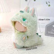 可爱的3D鲨鱼和恐龙服装，专为15-17厘米的娃娃设计。蓝色鲨鱼套装和绿色恐龙套装适用于第一代/第二代盲盒娃娃。这些可爱又有趣的配件是生日、周年纪念日或节日庆典的完美礼物。 - 彩色 - 查看 3