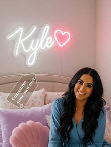 Customized Neon Name Sign, Wedding Decor, Neon Name Light, Kids LED Neon Light, Personalized Gift, Bedroom Decor, Home Decor USB LED Lamp, Birthday Gift, Nursery Sign, Nursery Letters, Kids Room Decor, Nursery Decor, Unique Ideal Gift, For Him/Her, Children's Day, Father's Day, Graduation, Wedding