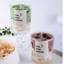 抹茶咖啡香氛蜡烛罐装，家居装饰蜡烛，芳香疗法，适合冥想/瑜伽/放松，男女皆宜的完美礼物，生日/母亲节/父亲节/周年纪念日/感恩节/情人节/婚礼的理想之选