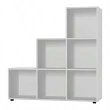 6-Cube Step Shelving Unit - Grey - View 8