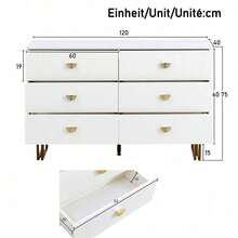 Vanities & Vanity Benches - White + MDF-5 - View 8