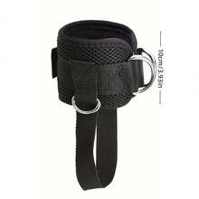 1pc Adjustable Ankle Strap For Resistance Bands, Comfortable Thick Ankle Cuff For Gym Workouts, Suitable For Glute, Leg Kickbacks And Other Exercises, Resistance Training Leg Strap - Pink - View 6