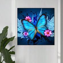 1pc 5D Diamond Painting Kit - "Glowing Fairytale Castle Wonderland" - Large Size Full Diamond Art DIY Diamond Painting Set, Frameless Mosaic Full Round Acrylic Diamond Art DIY Diamond Painting Set, Suitable For Home And Office Desktop Decor, Tabletop Decor And Wall Decor, Ideal Home Decor Gift For Living Room, Bedroom, Study - Multicolor - View 5