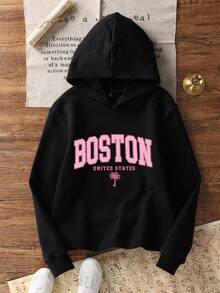 3pcs Tween Girl Graphic Print Sweatshirt Set, Warm & Comfortable Thermal Lined Pullover Sweatshirt Pullover For Autumn/Winter