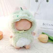 可爱的3D鲨鱼和恐龙服装，专为15-17厘米的娃娃设计。蓝色鲨鱼套装和绿色恐龙套装适用于第一代/第二代盲盒娃娃。这些可爱又有趣的配件是生日、周年纪念日或节日庆典的完美礼物。 - 彩色 - 查看 4