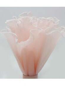 11英寸 x 4码珍珠边雪纺花束包装丝带，适用于花艺师DIY、情人节、生日、婚礼和礼品包装装饰。 - 彩色 - 查看 17