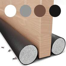 1个96厘米/37.79英寸门底缝隙挡风条，门底缝隙填充密封条，门底挡风条，门窗底部挡风条，可调节门底密封条，双层门挡，可裁剪缝隙填充，减少冷空气、光线和噪音，防风涂层，阻挡噪音、声音、昆虫、热空气和光线 - 易于安装的挡风条 - 彩色 - 查看 14