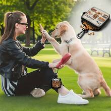 Dog Treat Pouch With Poop Bag Dispenser Leash Clip 1 Piece Dog Walking Training Accessories Small Medium Large Pets Washable Durable Pet Waste Bag Holder With Zipper And Hook Outdoor Hiking EI9G - 樣式 3 - 查看 5