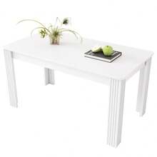 Home Office Desks - White + Particle Board - View 4