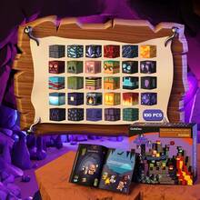 100 Magnetic Building Blocks, Magnetic Building Block Toy, 3D Interlocking Building Blocks, Sensory Development/Hand-Eye Coordination/Cognitive Development Promotion, STEM Educational Toy, Early Childhood Education, Toy For Boys And Girls, Birthday Gift, Christmas Gift. - 岩漿山洞100pcs - 查看 5