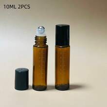 精油瓶套装：1/2/6 件装琥珀色滚珠滴管瓶 - 您的 DIY 入门套装，带电子秤，方便调配完美精油，便于携带